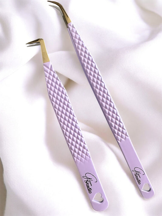 Purple Tweezer set